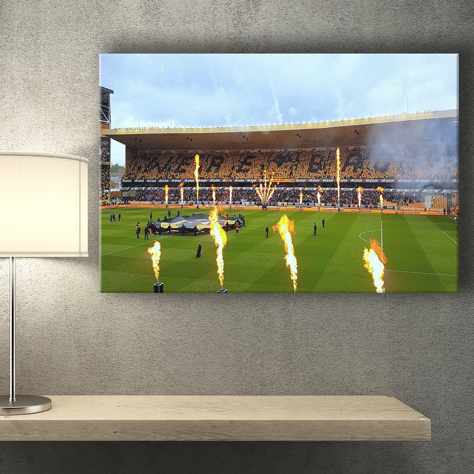 Wolverhampton Wanderers Stadium Canvas Prints Molineux Stadium Wall Art Football,Sport Stadium Art Prints, Fan Gift, Wall Decor