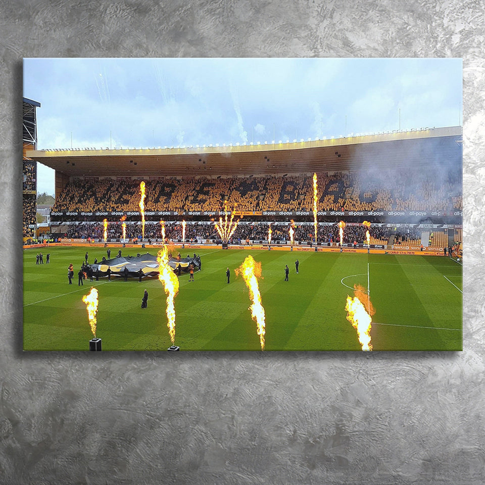 Wolverhampton Wanderers Stadium Canvas Prints Molineux Stadium Wall Art Football,Sport Stadium Art Prints, Fan Gift, Wall Decor
