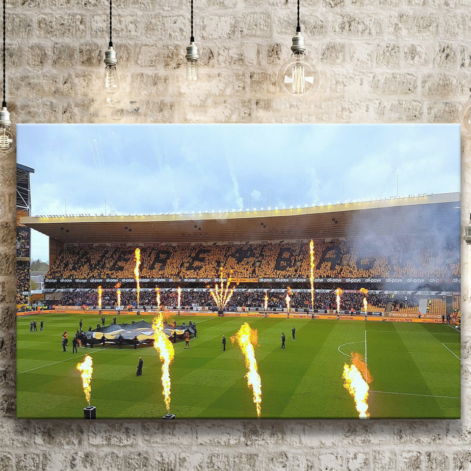 Wolverhampton Wanderers Stadium Canvas Prints Molineux Stadium Wall Art Football,Sport Stadium Art Prints, Fan Gift, Wall Decor