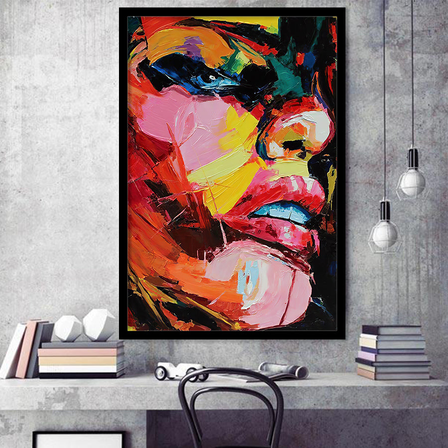 Woman Face Graffiti 3 3 Framed Art Prints Wall Decor - Painting Prints, Wall Art, Framed Picture, For Sale