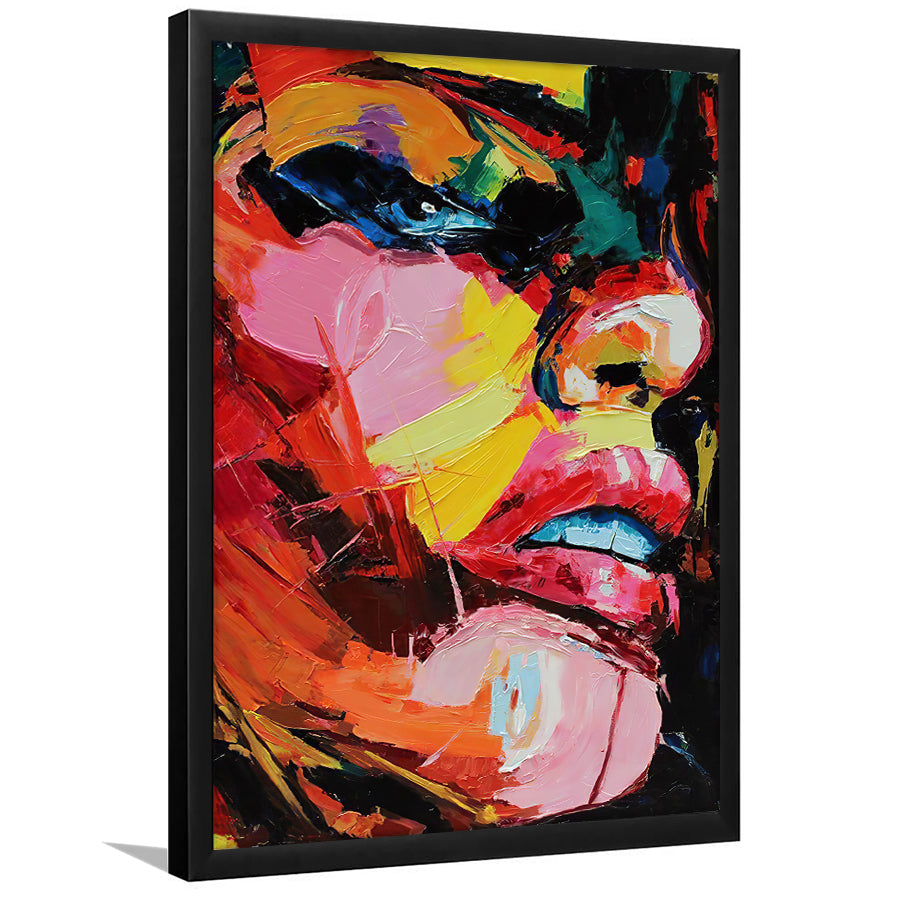 woman face roblox | Framed Art Print