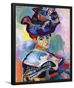 Woman In Hat By Henri Matisse-Art Print,Frame Art,Plexiglass Cover