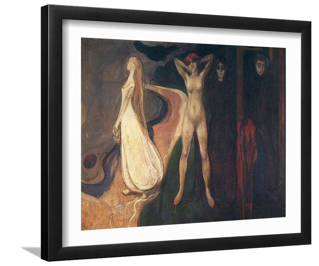 Woman In Three Stages By Edward Munch-Canvas art,Art Print,Frame art,Plexiglass cover