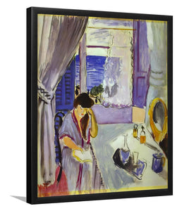 Woman Reading At A Dressing Table Interieur Nice 1919 By Henri Matisse - Art Print, Frame Art, Painting Art