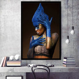 Woman Wall Art African American Print Framed Art Prints Wall Decor - Painting Prints, Framed Picture