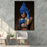 Woman Wall Art African American Print Framed Canvas Prints Wall Art - Painting Canvas, Wall Decor, Floating Frame