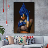 Woman Wall Art African American Print Framed Art Prints Wall Decor - Painting Prints, Framed Picture