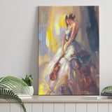 Woman With Violin Canvas Prints Wall Art Home Decor