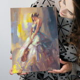 Woman With Violin Canvas Prints Wall Art Home Decor