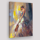Woman With Violin Canvas Prints Wall Art Home Decor