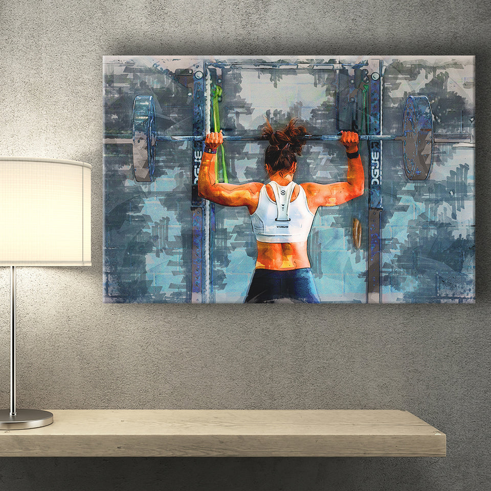 Women Poster Canvas Gym Wall Art Home Gym Decor Fitness