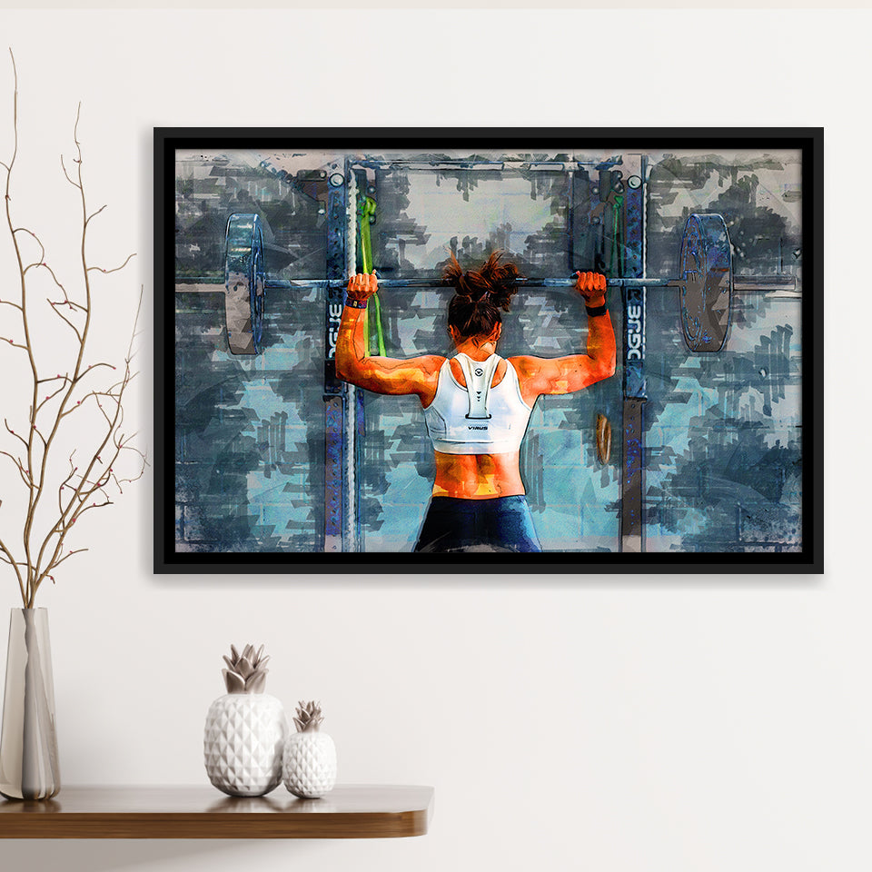 Women Workout Motivation Fitness Framed Canvas Prints Wall Art Decor  Painting Canvas, Framed Picture, Home Decor