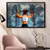 Women Workout Motivation Fitness Framed Canvas Prints Wall Art Decor - Painting Canvas, Framed Picture, Home Decor