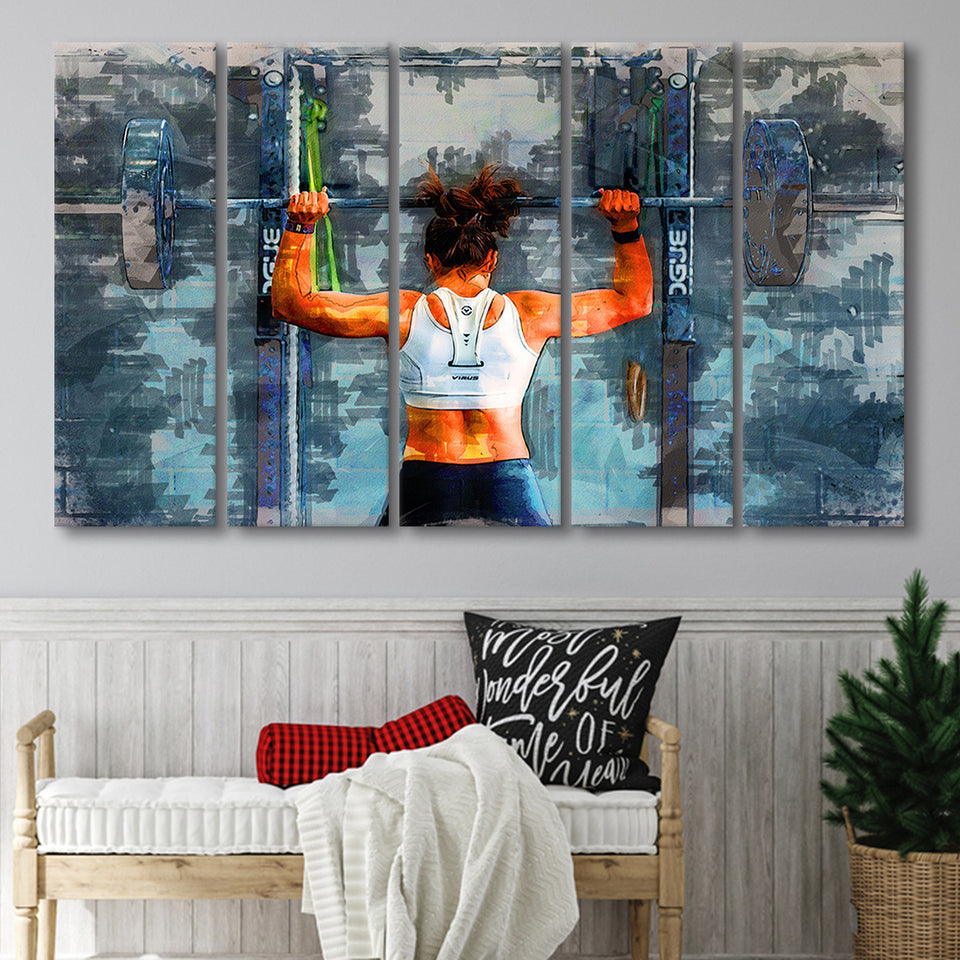 Women Workout Motivation Fitness 5 Piece B Canvas Prints Wall Art Deco –  UnixCanvas