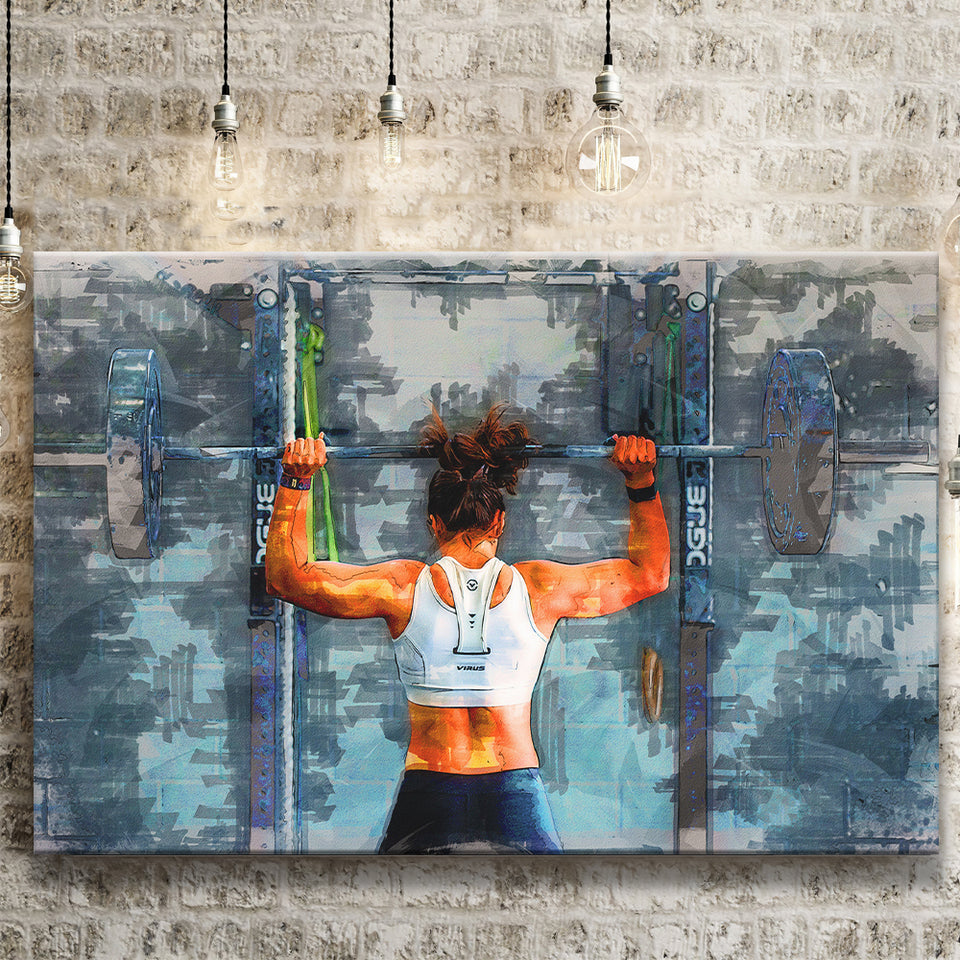 Women Poster Canvas Gym Wall Art Home Gym Decor Fitness
