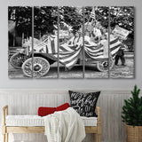 Women'S Suffrage Black And White Print, Votes For Women Larger Canvas Art, 5 Piece Canvas Prints Wall Art Decor