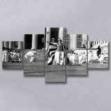 Women'S Suffrage Black And White Print, 'Columbia' Suffrage Pageant 1913 5 Panels, Canvas Prints Wall Art Decor, Large Canvas Art