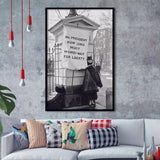 Women'S Suffrage Photo Black And White Print, Protest The President Framed Art Print Wall Art Decor,Framed Picture