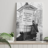 Women'S Suffrage Photo Black And White Print, Protest The President Canvas Prints Wall Art Home Decor