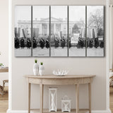 Women'S Suffrage Photo Black And White Print, Women'S Voting Rights Larger Canvas Art, 5 Piece Canvas Prints Wall Art Decor