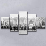 Women'S Suffrage Photo Black And White Print, Women'S Voting Rights 5 Panels, Canvas Prints Wall Art Decor, Large Canvas Art