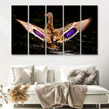 Wood Duck Hunting 5 Pieces B Canvas Prints Wall Art - Painting Canvas, Multi Panels,5 Panel, Wall Decor