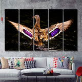 Wood Duck Hunting 5 Pieces B Canvas Prints Wall Art - Painting Canvas, Multi Panels,5 Panel, Wall Decor