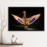 Wood Duck Hunting Framed Canvas Prints Wall Art - Painting Canvas, Wall Decor, Floating Frame,Painting Prints, For Sale