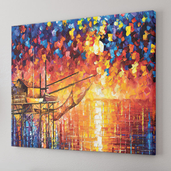 Wooden Dock Canvas Wall Art - Canvas Prints, Prints For Sale, Painting Canvas,Canvas On Sale