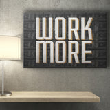 Work More Canvas Prints Wall Art - Painting Canvas,Office Business Motivation Art, Wall Decor