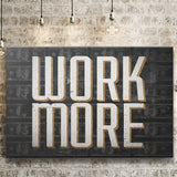 Work More Canvas Prints Wall Art - Painting Canvas,Office Business Motivation Art, Wall Decor