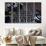 Workout Stylish 5 Piece B Canvas Prints Wall Art Decor - Painting Canvas, Multi Panels