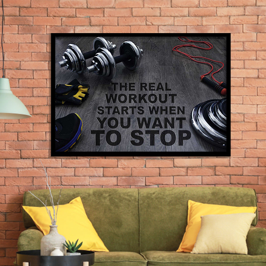 Workout Stylish Framed Art Prints Wall Decor - Painting Prints, Framed Picture, Home Decor