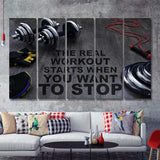 Workout Stylish 5 Piece B Canvas Prints Wall Art Decor - Painting Canvas, Multi Panels