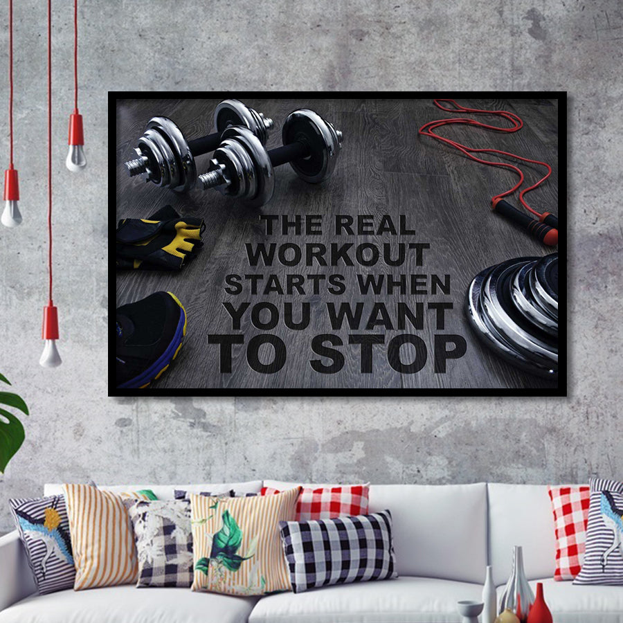 Workout Stylish Framed Art Prints Wall Decor - Painting Prints, Framed Picture, Home Decor