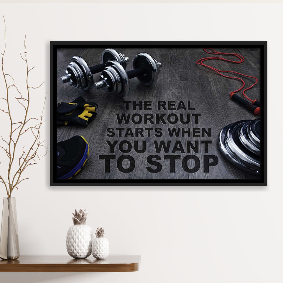 Workout Stylish Framed Canvas Prints Wall Art Decor - Paiting Canvas, Art Prints, Floating Frame