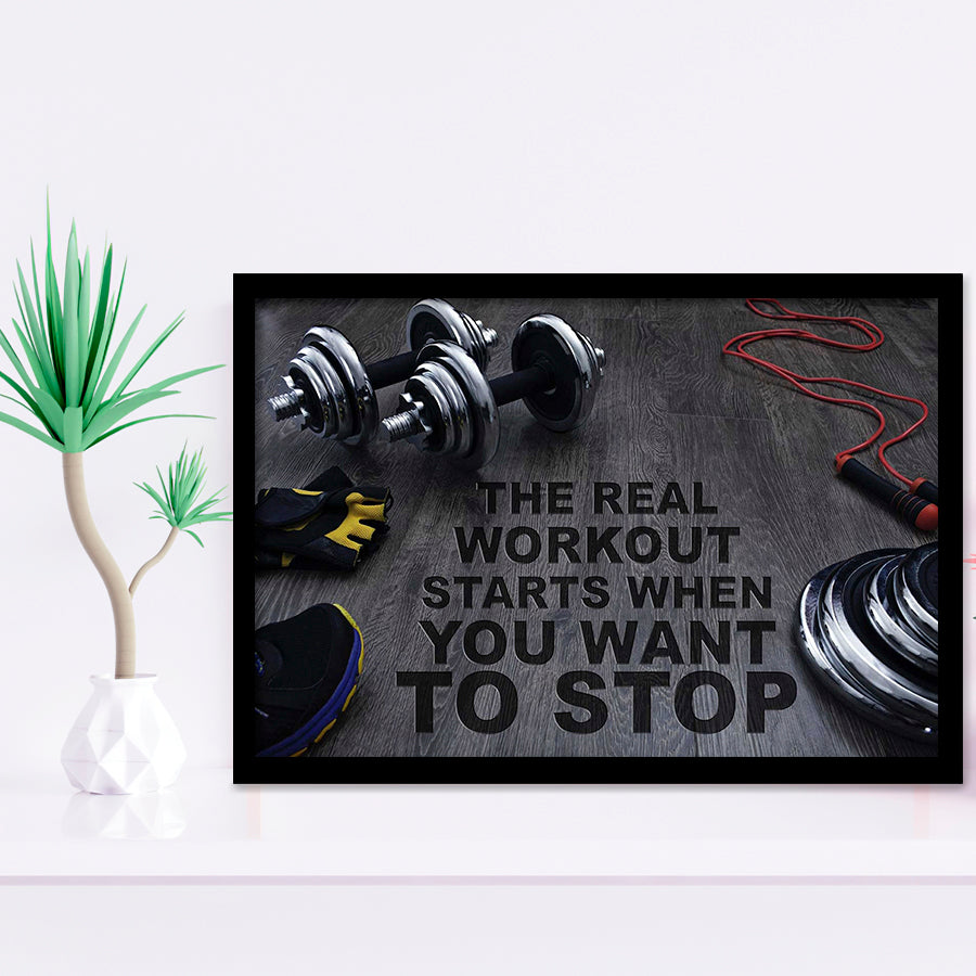 Workout Stylish Framed Art Prints Wall Decor - Painting Prints, Framed Picture, Home Decor