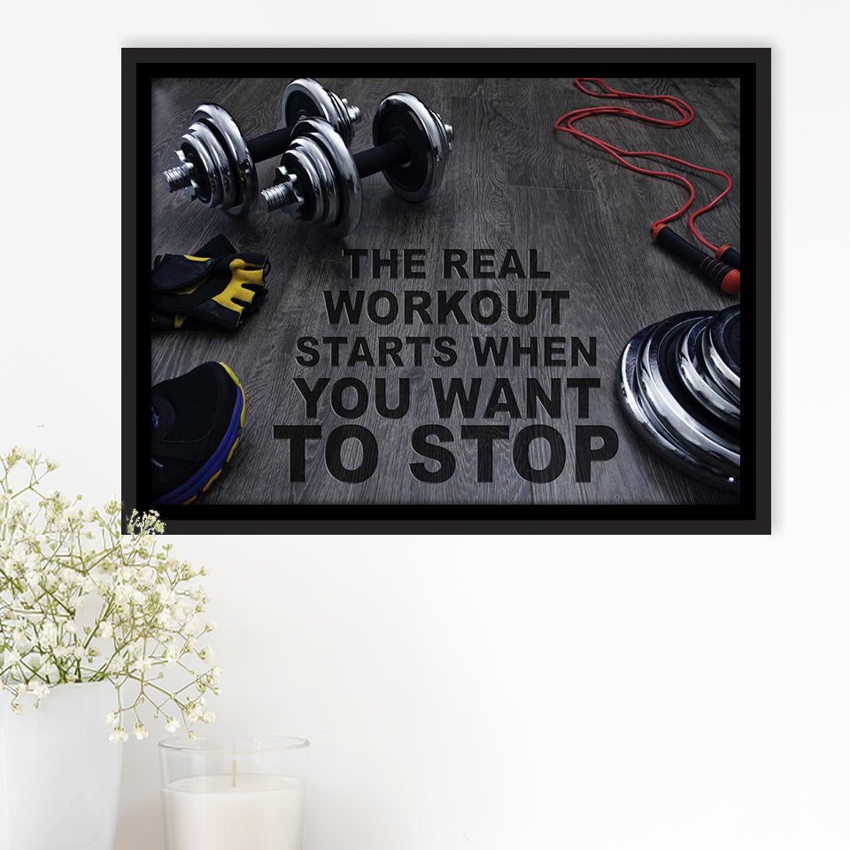 Workout Stylish Framed Canvas Prints Wall Art Decor - Paiting Canvas, Art Prints, Floating Frame