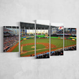 World Baseball Classic Marlins Park, Stadium Canvas, Sport Art, Large Canvas, Multi Panels, Canvas Prints Wall Art Decor