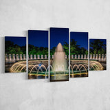 World War 2 Memorial Fountain, Washington Monument Multi Panels,Canvas Prints Wall Art Home Decor