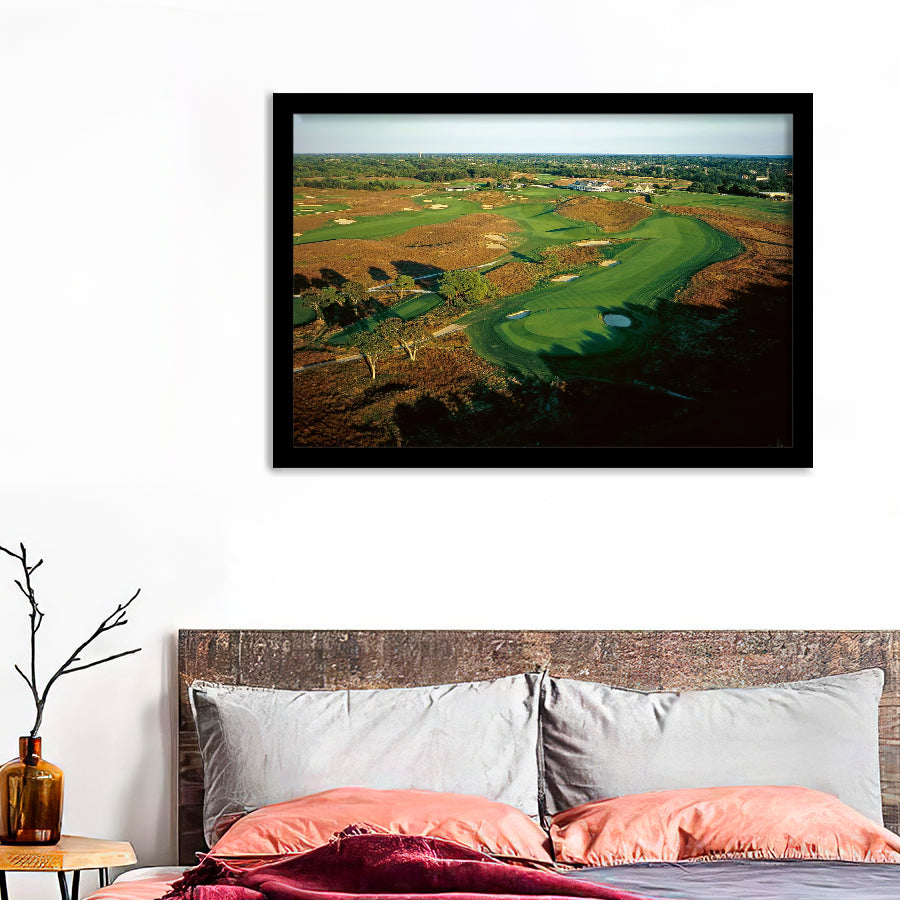 Worlds Best Golf Courses Traderlife Shinnecock Hills Golf Club Wall Art Print - Framed Prints, Painting Prints, Prints for Sale, Framed Art