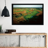 Worlds Best Golf Courses Traderlife Shinnecock Hills Golf Club Framed Canvas Prints Wall Art - Painting Prints,Wall Decor, Painting Canvas