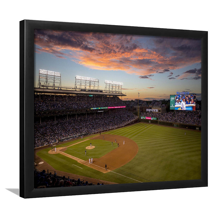 Wrigley Field Stadium Art Prints Chicago Cubs Wall Art Baseball,Sport Stadium Art Prints, Fan Gift, Wall Decor