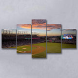 Wrigley Field Stadium Canvas Prints Chicago Cubs Wall Art Baseball,Multi Panels,Sport Stadium Art Prints, Fan Gift