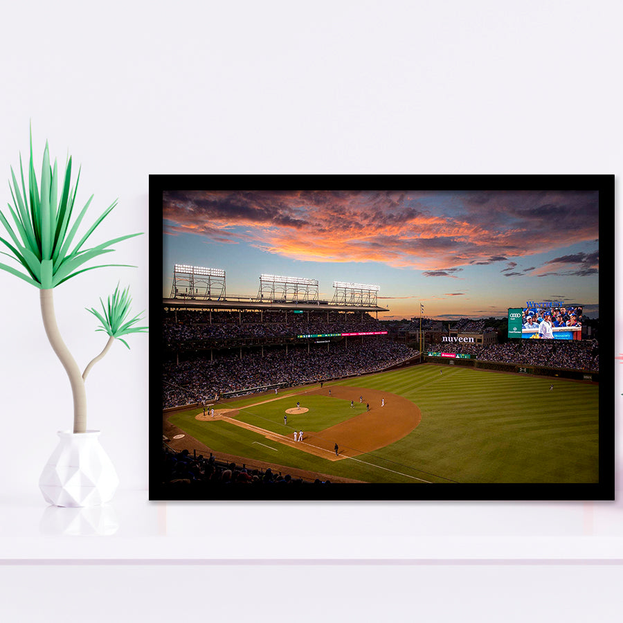 Wrigley Field Stadium Art Prints Chicago Cubs Wall Art Baseball,Sport Stadium Art Prints, Fan Gift, Wall Decor