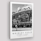 Wrigley Field Chicago Cubs 1 Baseball Lovers Black And White Art Canvas Prints Wall Art Home Decor