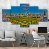 Wrigley Field Chicago, Stadium Canvas, Sport Art, Large Canvas, Multi Panels, Canvas Prints Wall Art Decor
