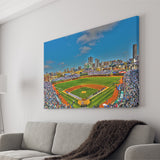 Wrigley Field Chicago, Stadium Canvas, Sport Art, Gift for him, Fan Gift, Canvas Prints Wall Art Decor