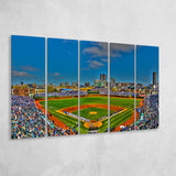 Wrigley Field Chicago, Stadium Canvas, Sport Art, Gift for him, Multi Panels B, Canvas Prints Wall Art Decor
