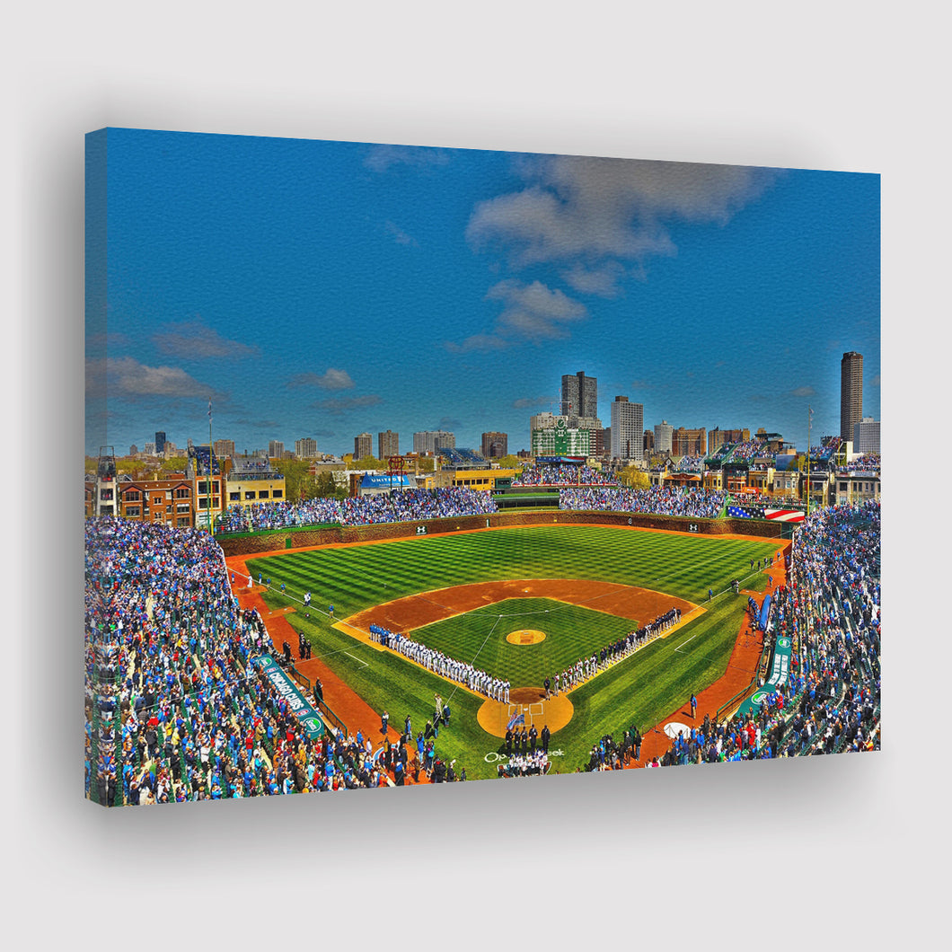 Wrigley Field Chicago Canvas Prints Wall Art - Painting Canvas, Home Wall Decor, Painting Prints, For Sale